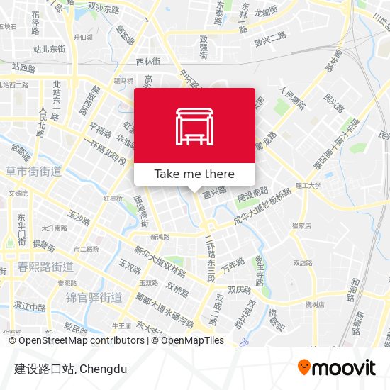 建设路口站 map