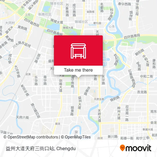 益州大道天府三街口站 map