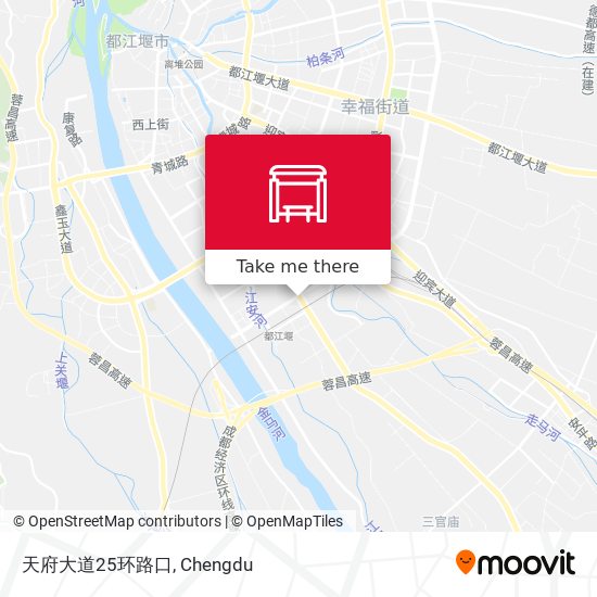 天府大道25环路口 map