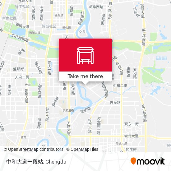 中和大道一段站 map