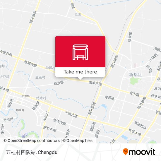 五桂村四队站 map