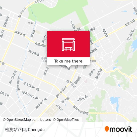 检测站路口 map