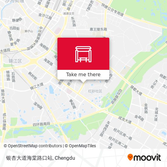 银杏大道海棠路口站 map