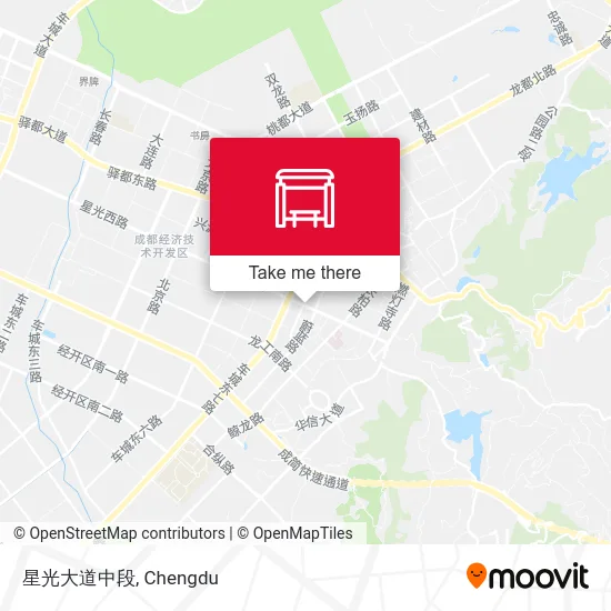 星光大道中段 map