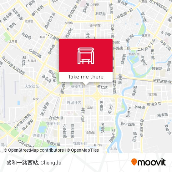 盛和一路西站 map