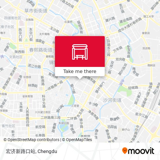 宏济新路口站 map