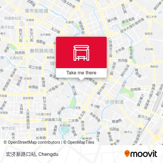 宏济新路口站 map