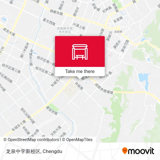 龙泉中学新校区 map