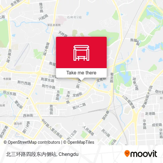 北三环路四段东内侧站 map