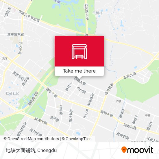 地铁大面铺站 map
