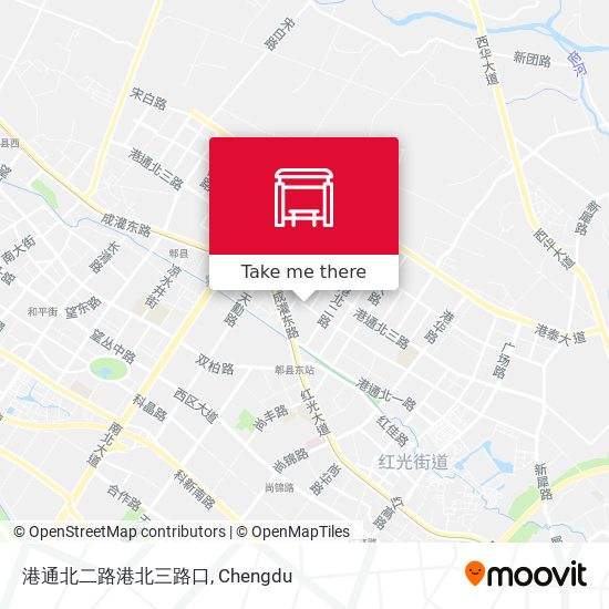 港通北二路港北三路口 map