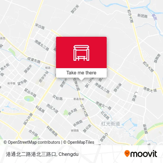 港通北二路港北三路口 map