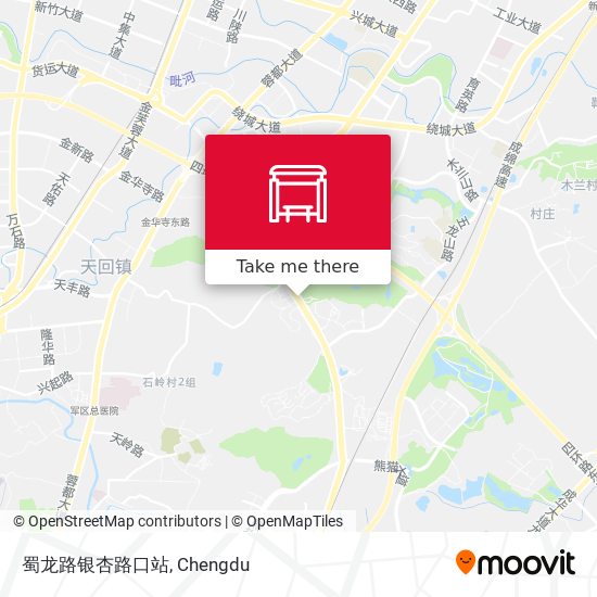 蜀龙路银杏路口站 map