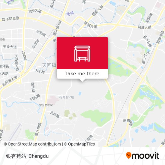 银杏苑站 map
