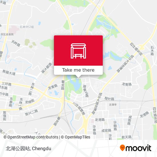 北湖公园站 map