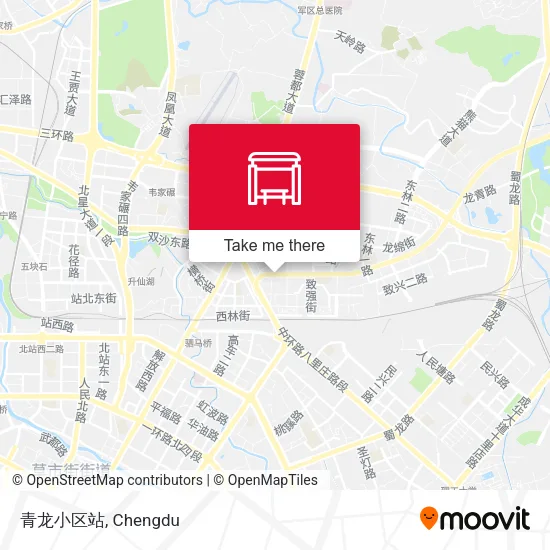 青龙小区站 map
