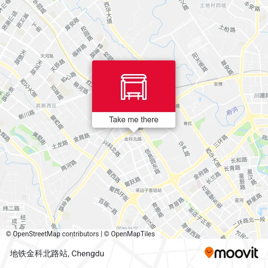 地铁金科北路站 map
