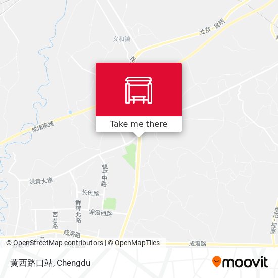 黄西路口站 map