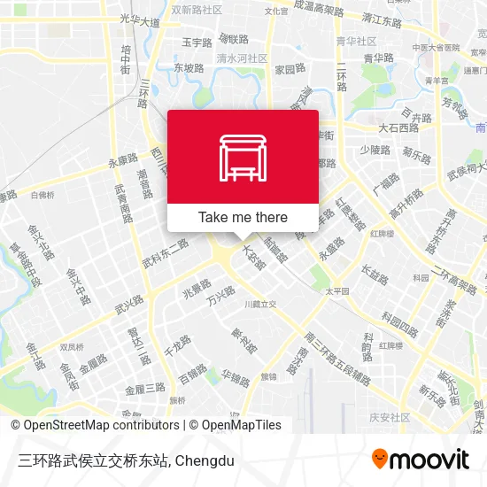 三环路武侯立交桥东站 map