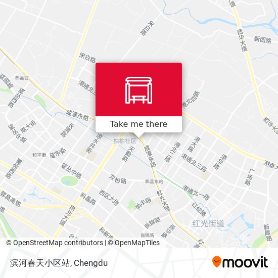 滨河春天小区站 map
