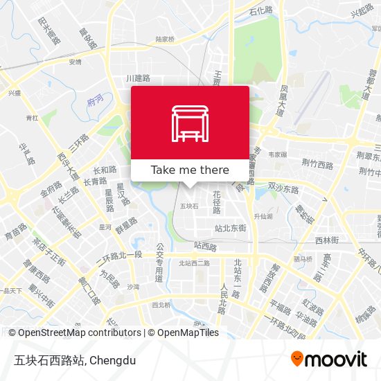 五块石西路站 map