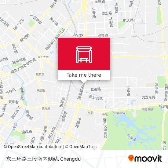 东三环路三段南内侧站 map