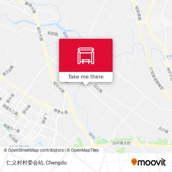 仁义村村委会站 map