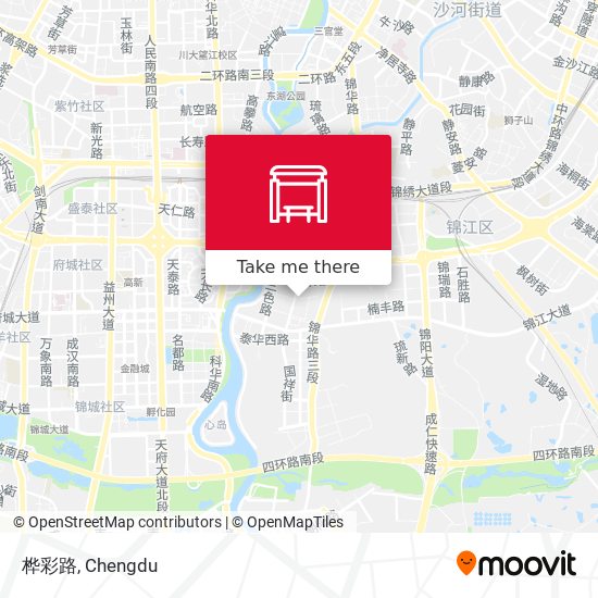 桦彩路 map