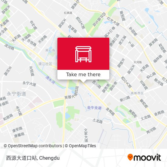 西源大道口站 map