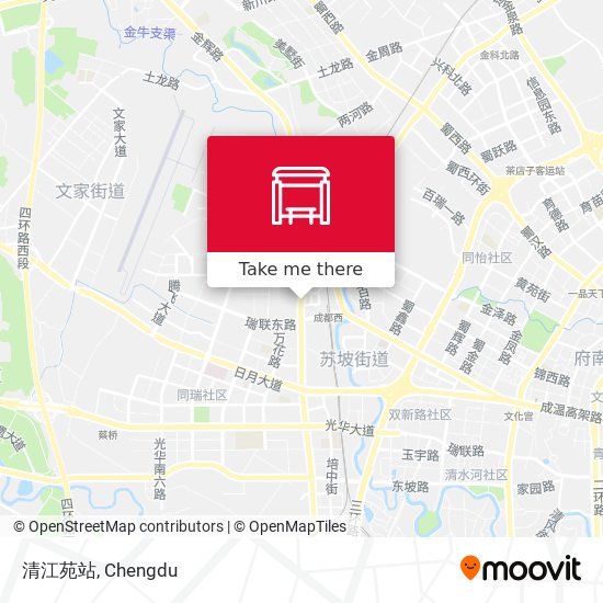 清江苑站 map