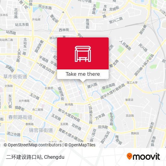 二环建设路口站 map