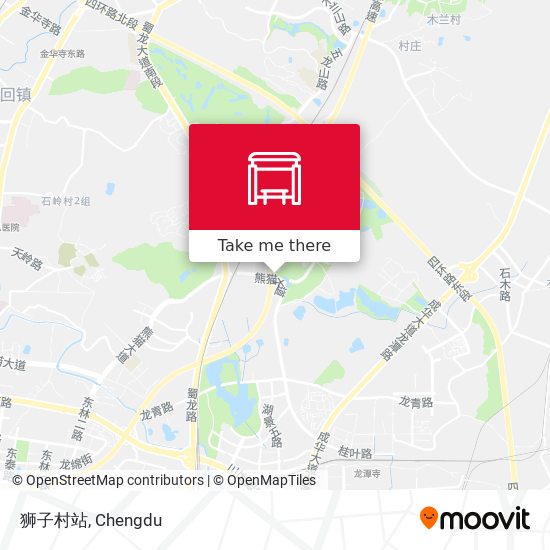 狮子村站 map