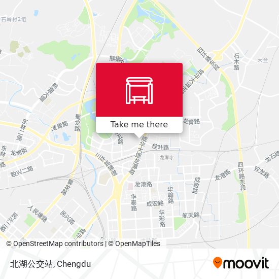 北湖公交站 map