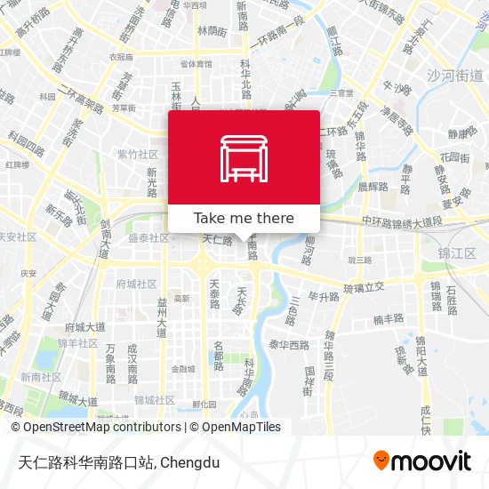 天仁路科华南路口站 map