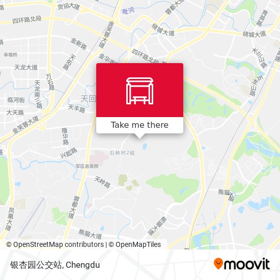 银杏园公交站 map