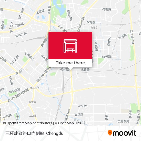 三环成致路口内侧站 map