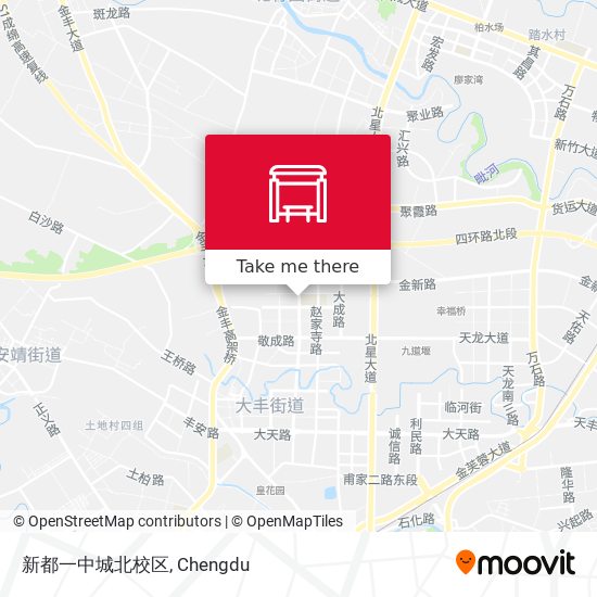 新都一中城北校区 map