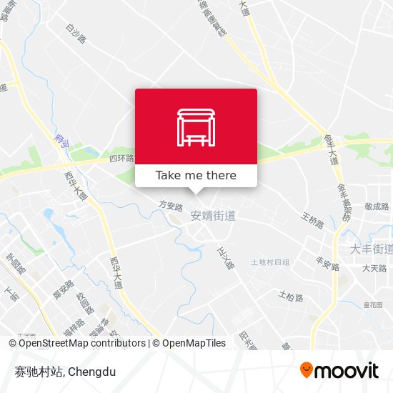 赛驰村站 map