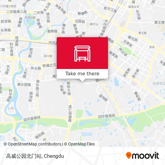 高威公园北门站 map
