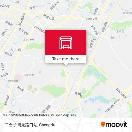 二台子蜀龙路口站 map