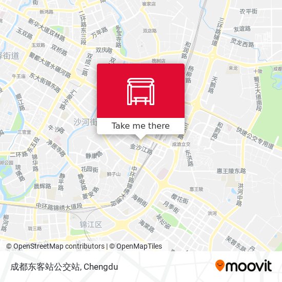 成都东客站公交站 map