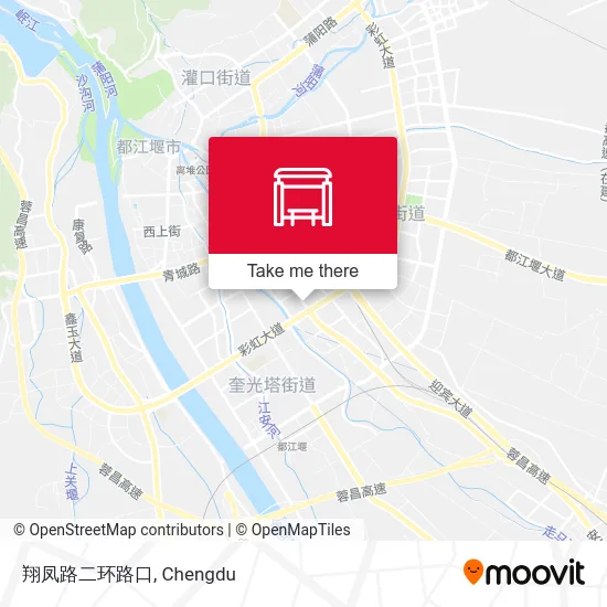 翔凤路二环路口 map