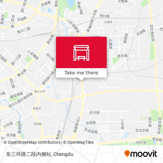 东三环路二段内侧站 map
