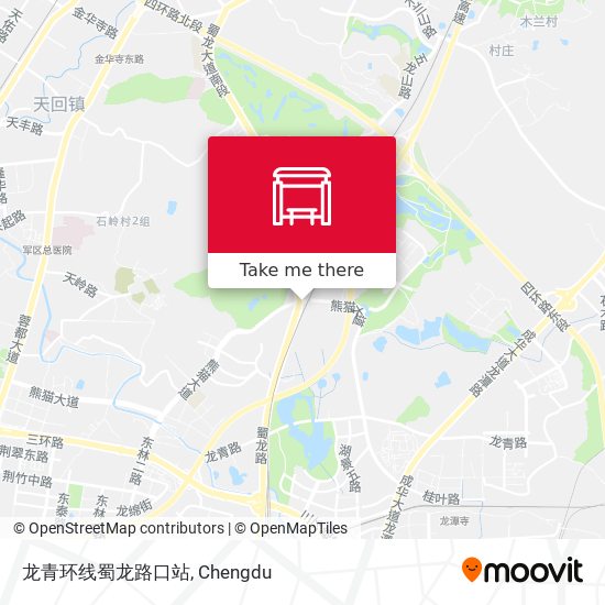 龙青环线蜀龙路口站 map
