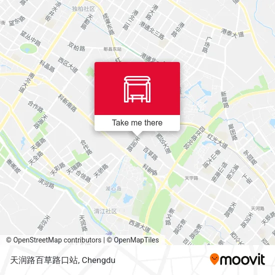 天润路百草路口站 map
