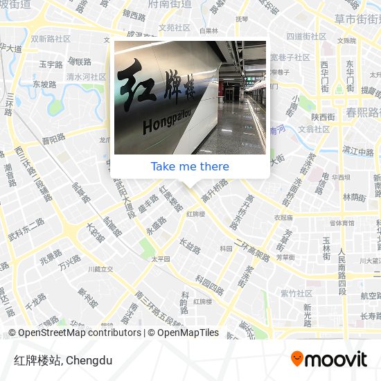 红牌楼站 map