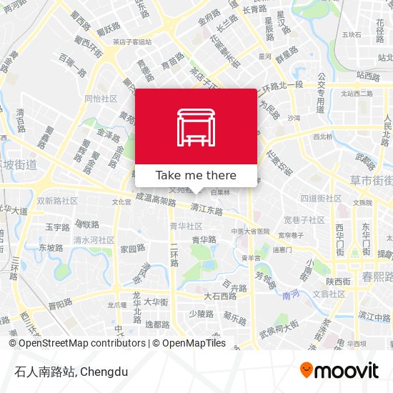 石人南路站 map