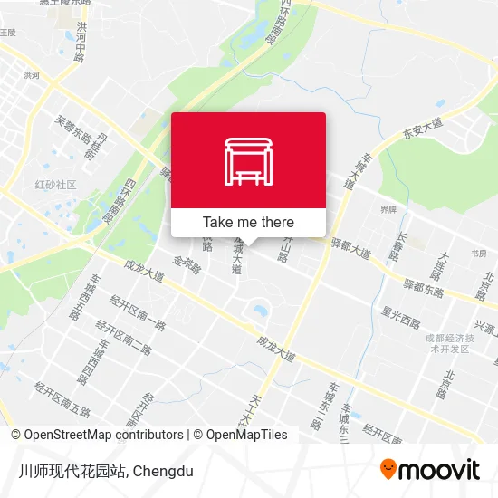 川师现代花园站 map