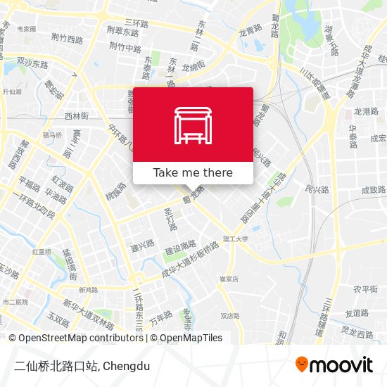 二仙桥北路口站 map