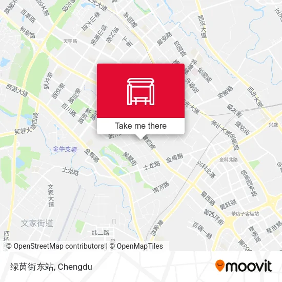 绿茵街东站 map